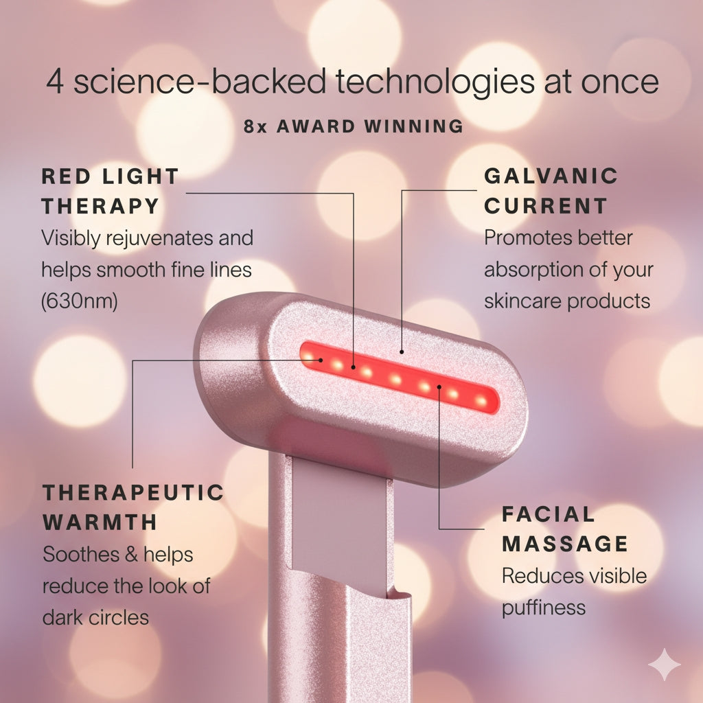 Dermara™ Glow Wand 4-in-1 Red Light Therapy for Radiant Skin