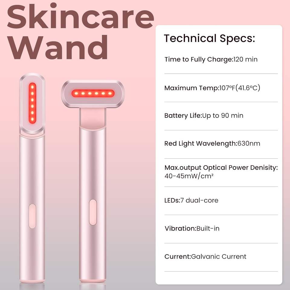 Dermara™ Glow Wand 4-in-1 Red Light Therapy for Radiant Skin